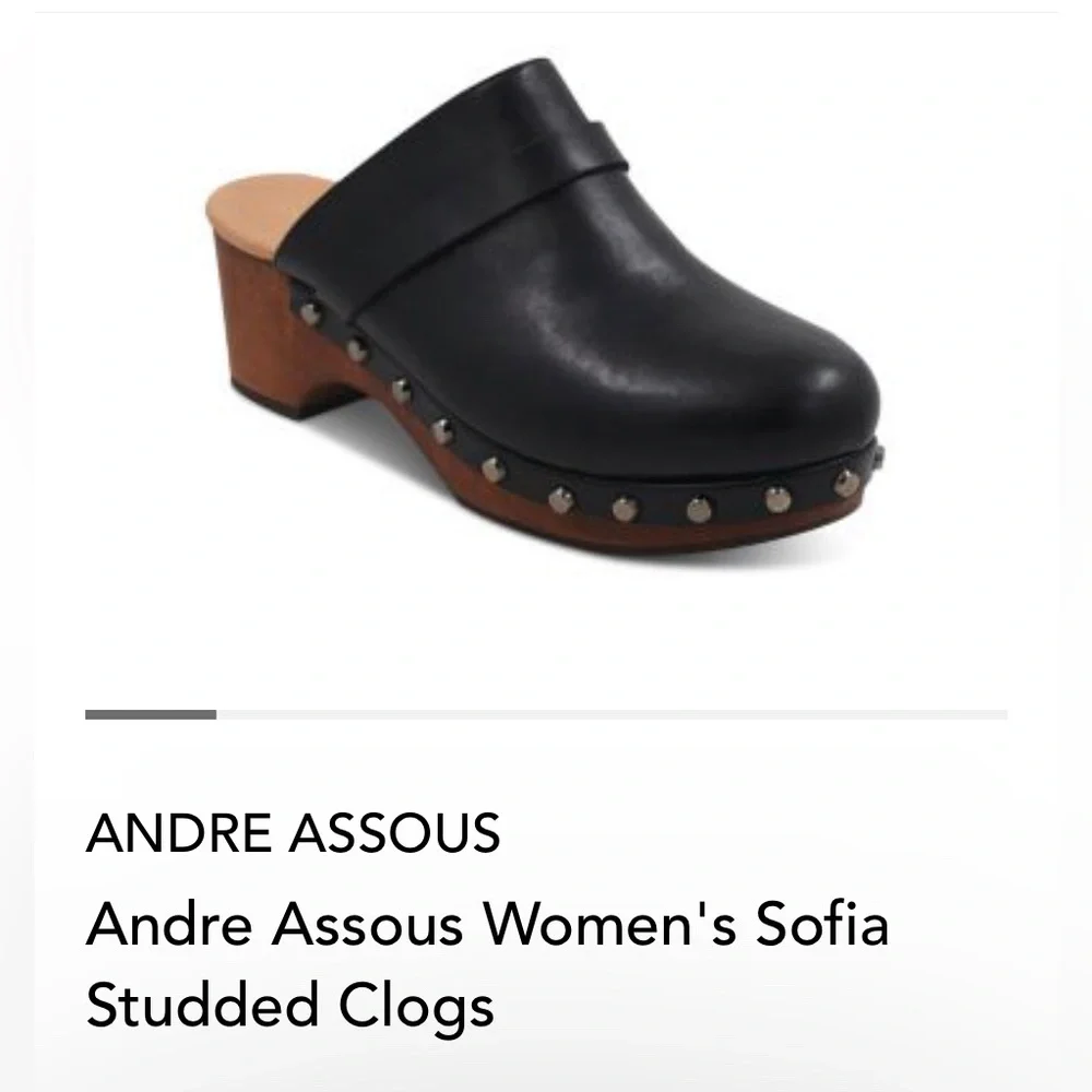 Andre Assous Women’s Sofia Studded Clogs. NWB. Size:7.